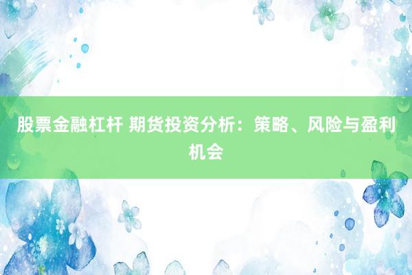股票金融杠杆 期货投资分析：策略、风险与盈利机会