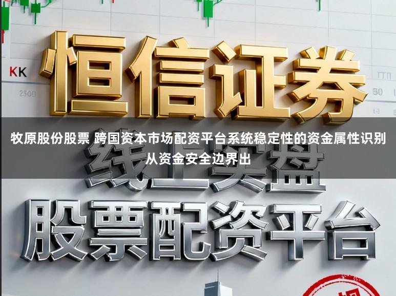 牧原股份股票 跨国资本市场配资平台系统稳定性的资金属性识别从资金安全边界出