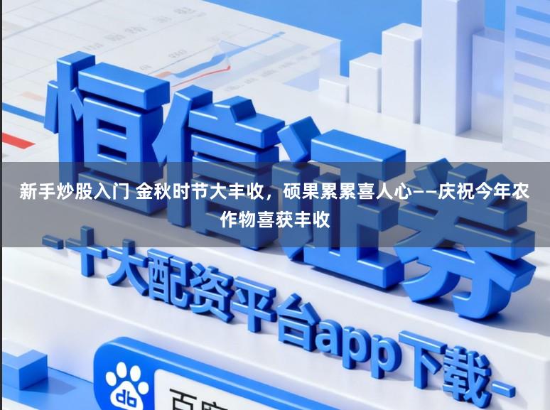 新手炒股入门 金秋时节大丰收，硕果累累喜人心——庆祝今年农作物喜获丰收