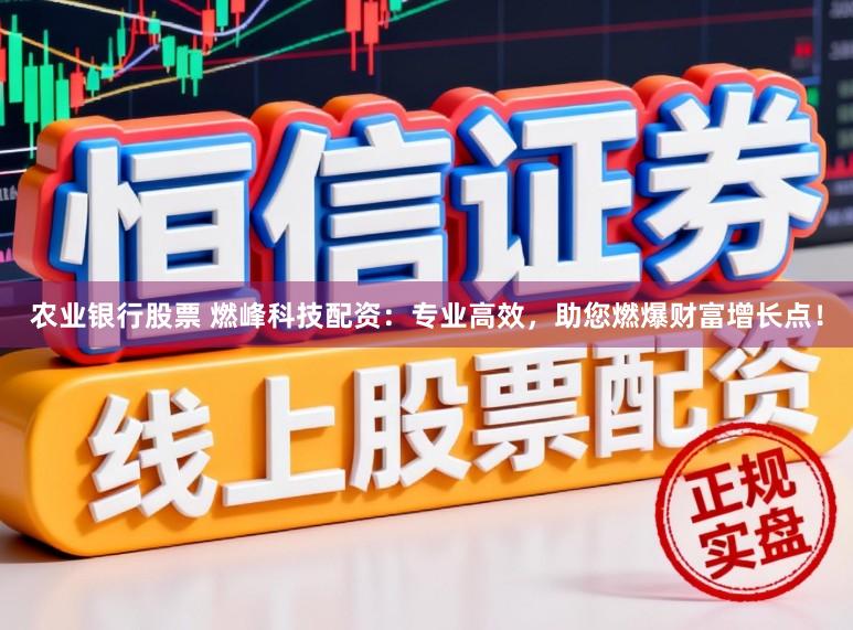 农业银行股票 燃峰科技配资：专业高效，助您燃爆财富增长点！