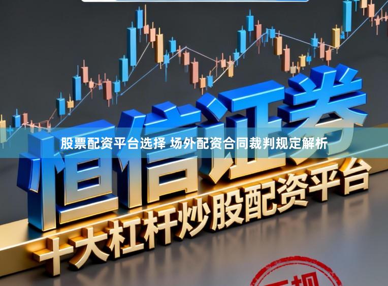 股票配资平台选择 场外配资合同裁判规定解析